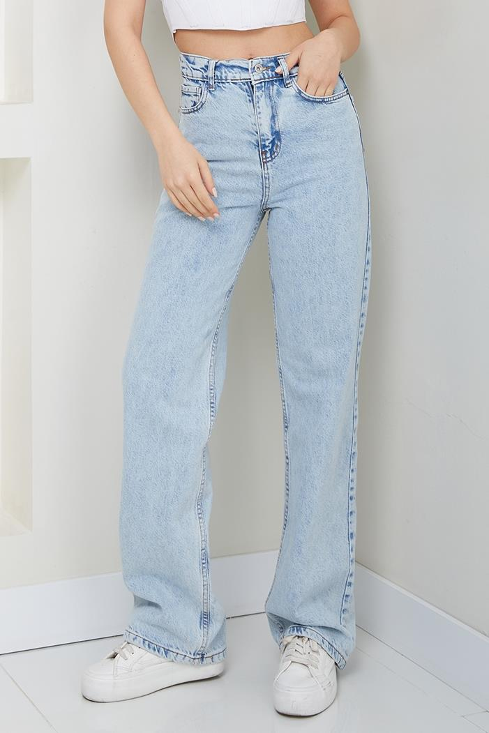 Baggy Kot Pantolon 1452 - Buz Mavi