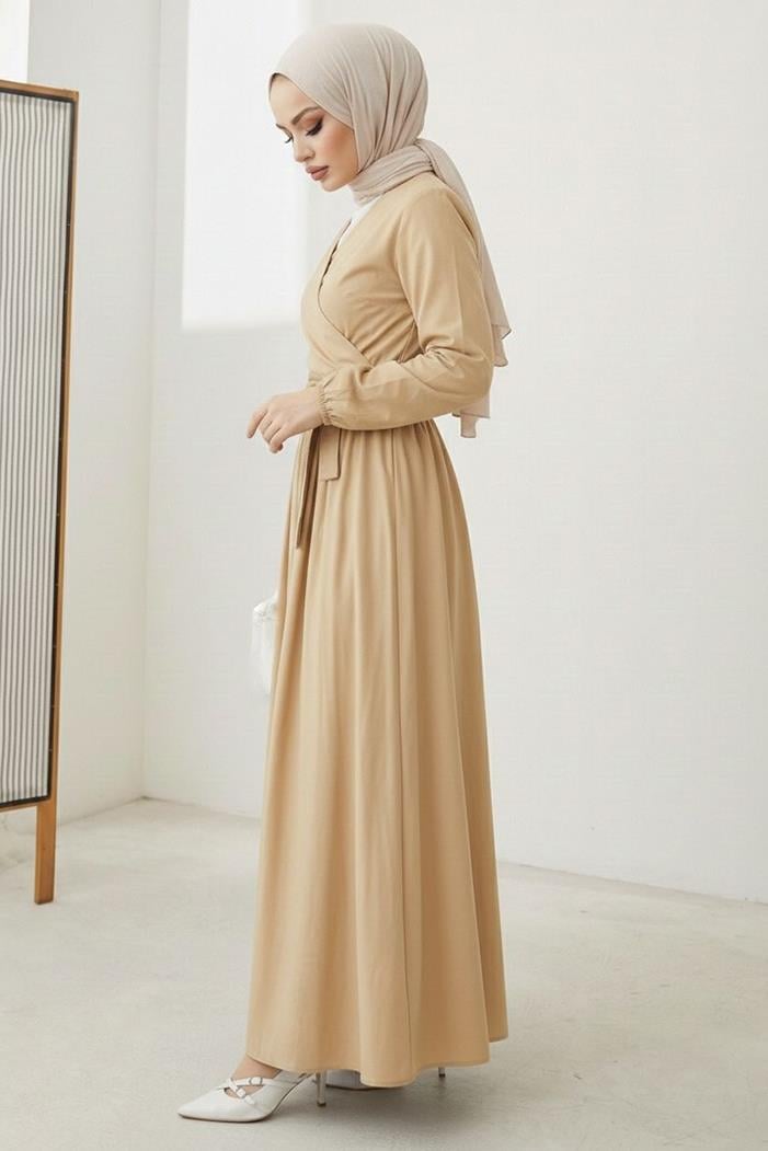 Bağlamalı Bluz Etek İkili Takım 1465 - Taş