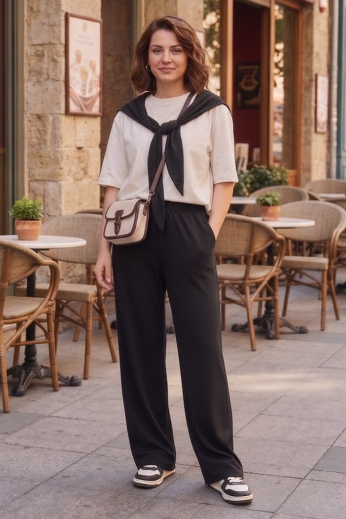 Bağlamalı İkili Takım 1731 - Siyah