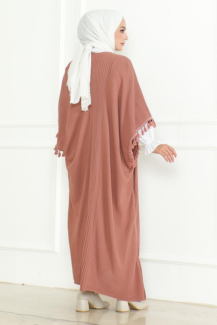 Balca Oversize Triko Panço 1195 - Gül Kurusu