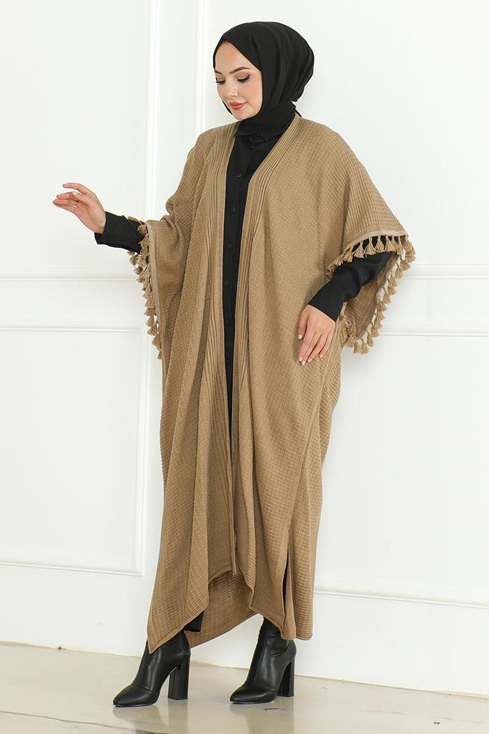 Balca Oversize Triko Panço 1195 - Vizon