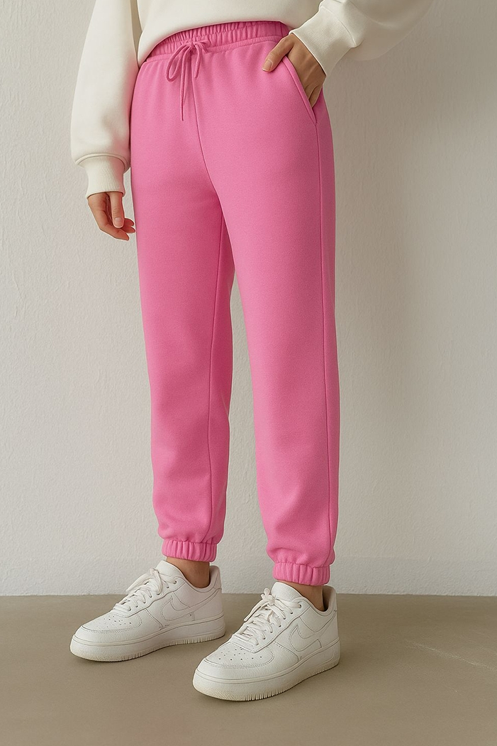 Baskılı Eşofman Altı 1429 - Pudra