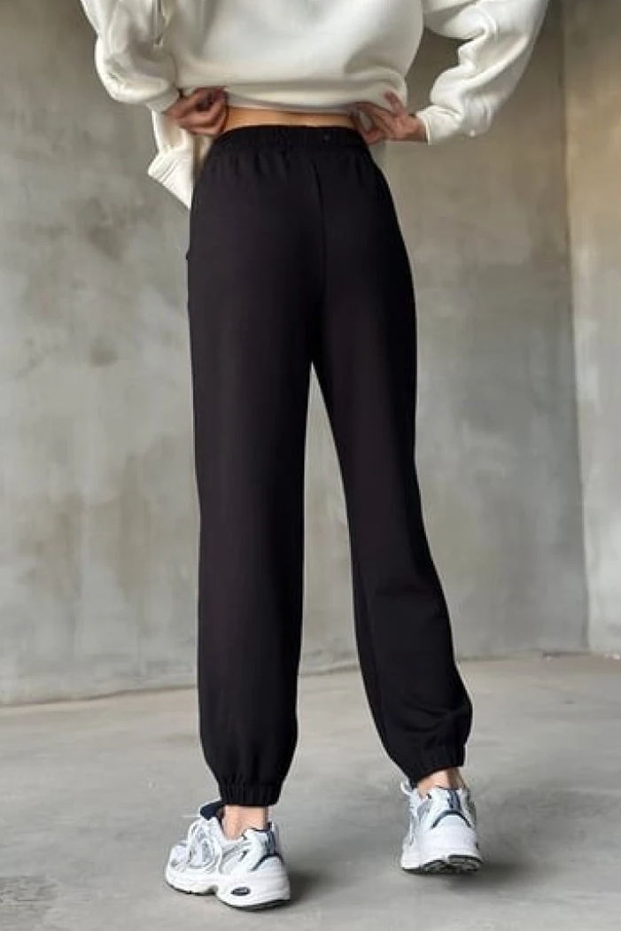 Baskılı Eşofman Altı 1429 - Siyah