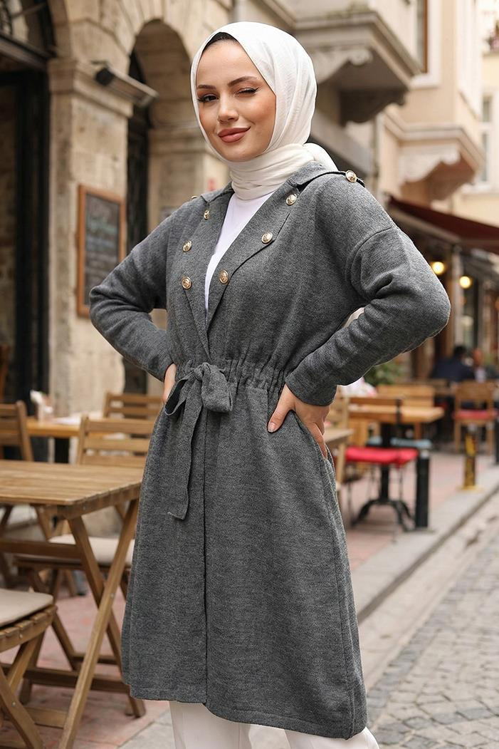 Beylem Beli Lastikli Triko Kap 1193 - Antrasit