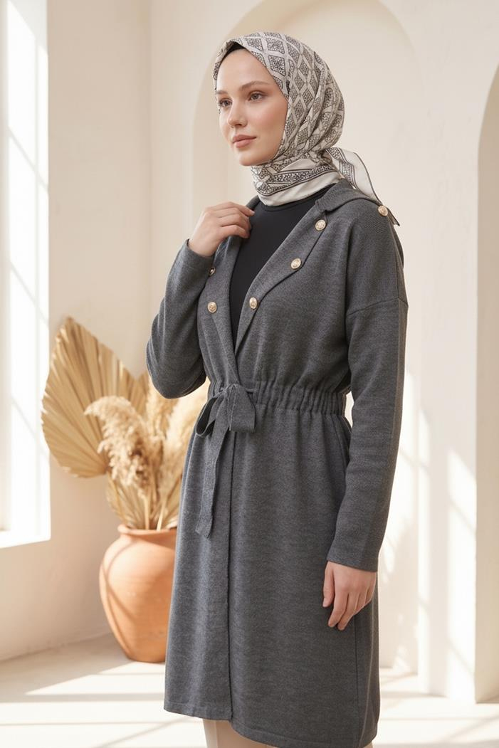 Beylem Beli Lastikli Triko Kap 1193 - Antrasit