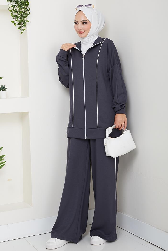 Biyeli Oysho İkili Takım 1608 - Antrasit