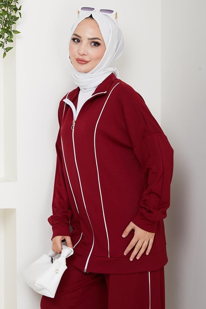 Biyeli Oysho İkili Takım 1608 - Bordo