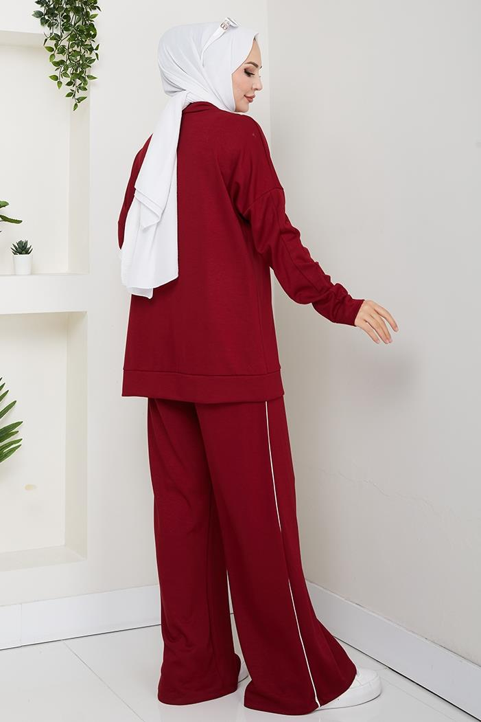 Biyeli Oysho İkili Takım 1608 - Bordo