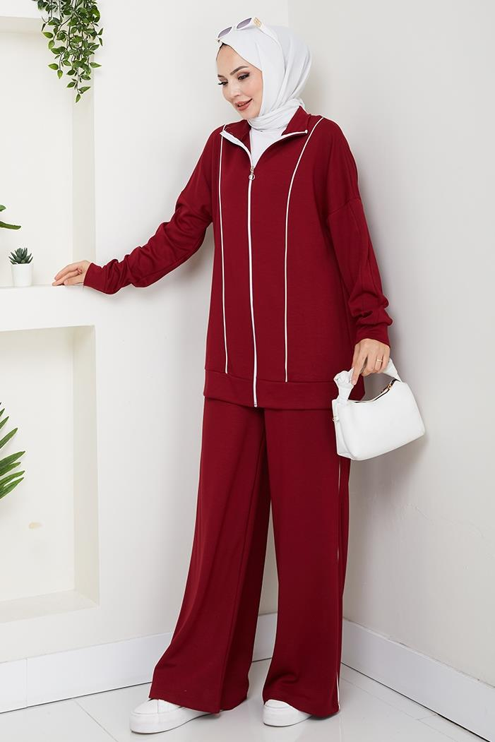 Biyeli Oysho İkili Takım 1608 - Bordo