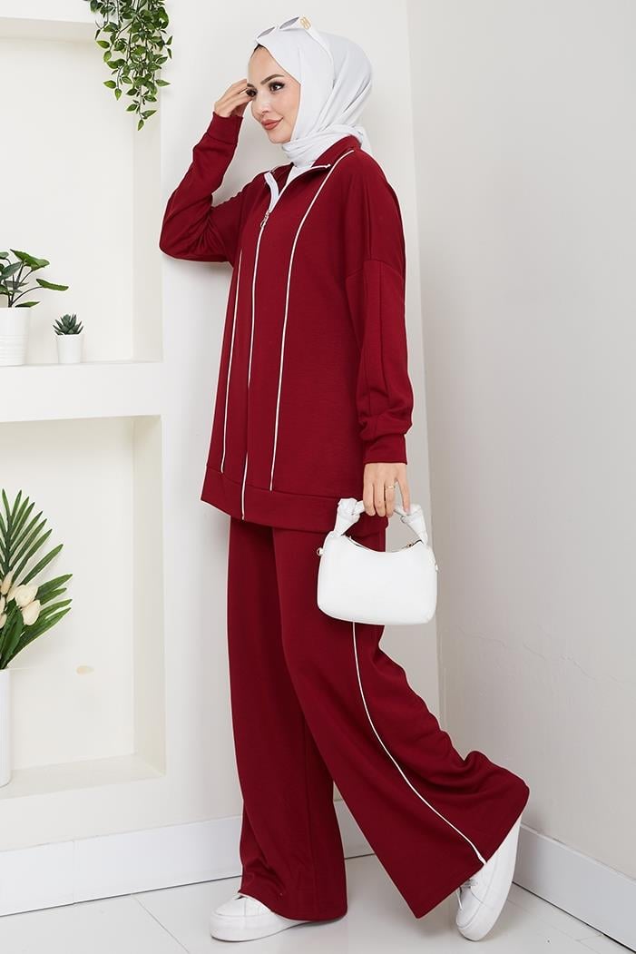 Biyeli Oysho İkili Takım 1608 - Bordo