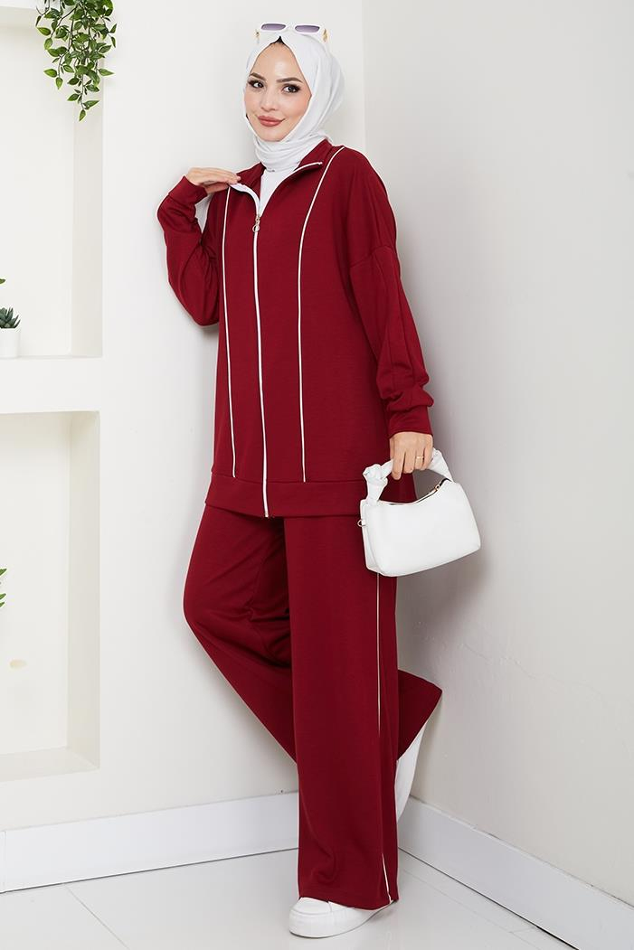 Biyeli Oysho İkili Takım 1608 - Bordo