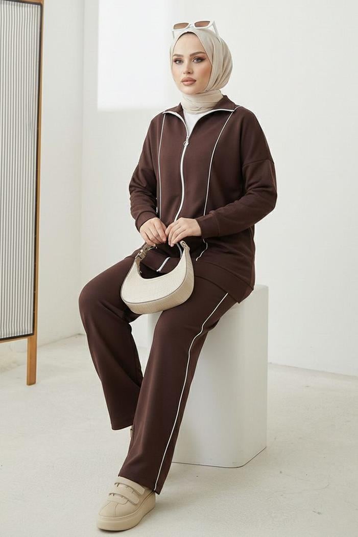 Biyeli Oysho İkili Takım 1608 - Kahve