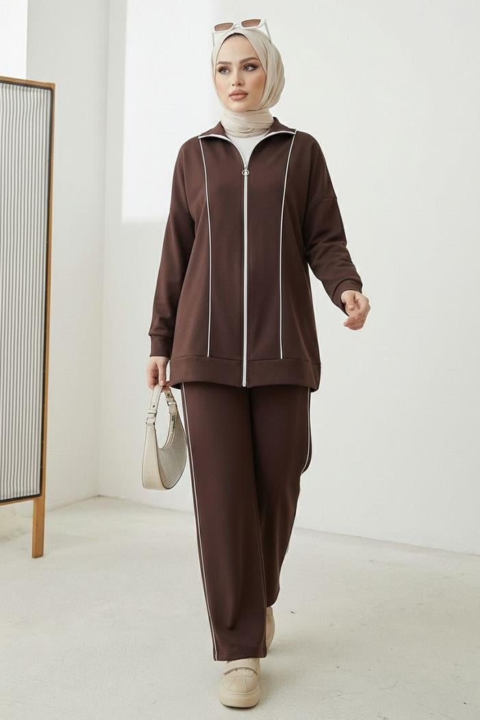 Biyeli Oysho İkili Takım 1608 - Kahve