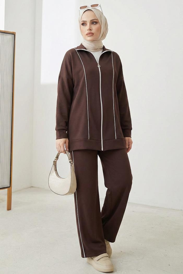 Biyeli Oysho İkili Takım 1608 - Kahve