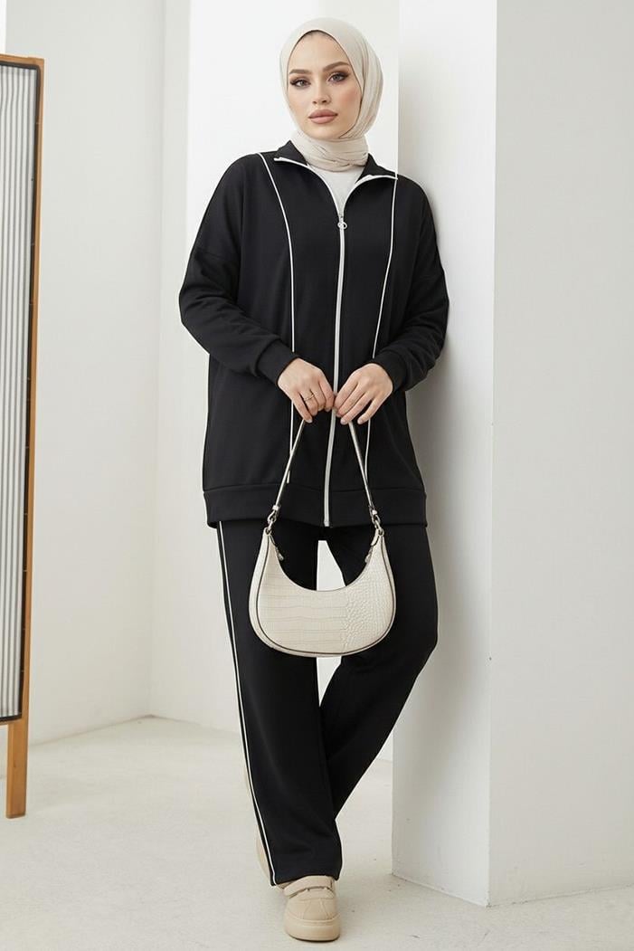 Biyeli Oysho İkili Takım 1608 - Siyah