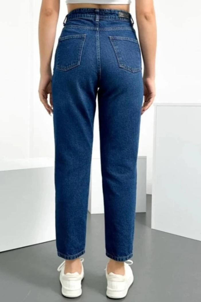 Boyfriend Kot Pantolon 1445 - Koyu Mavi