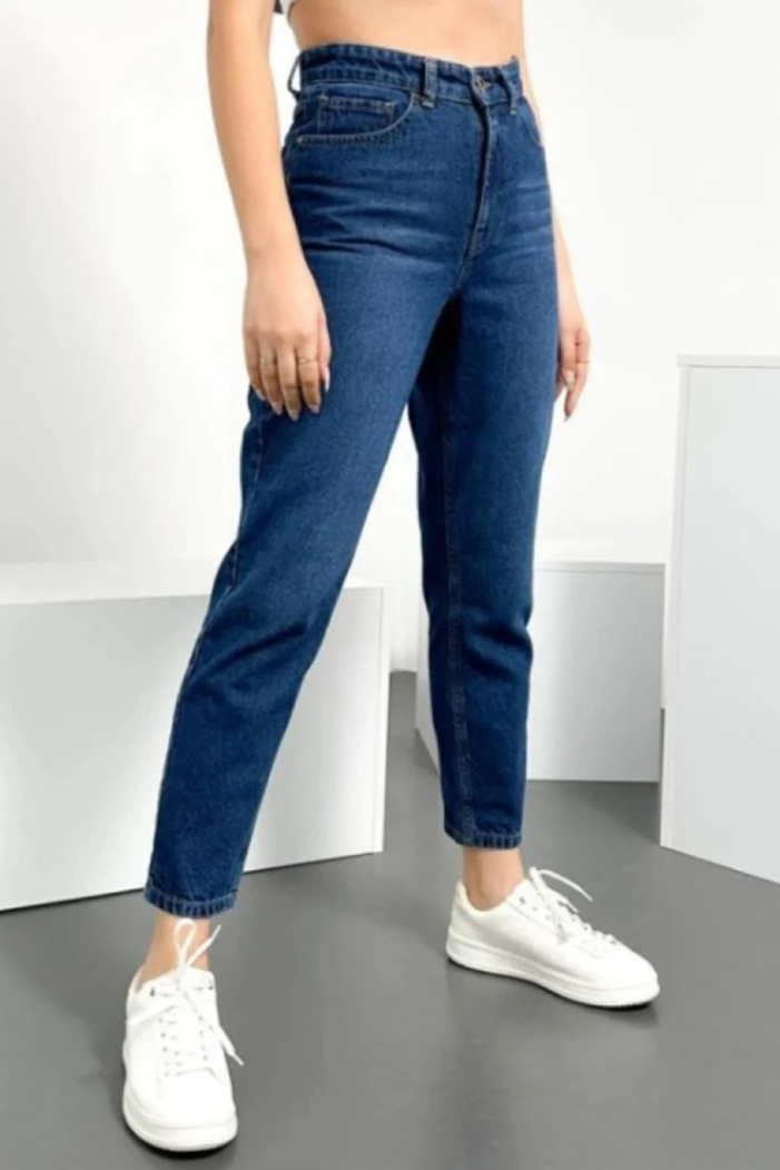 Boyfriend Kot Pantolon 1445 - Koyu Mavi