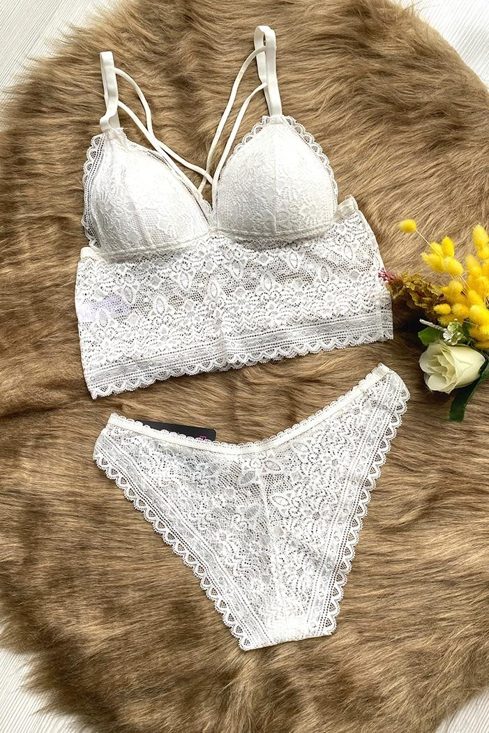 Bralet Sütyen Takımı 731 - Beyaz