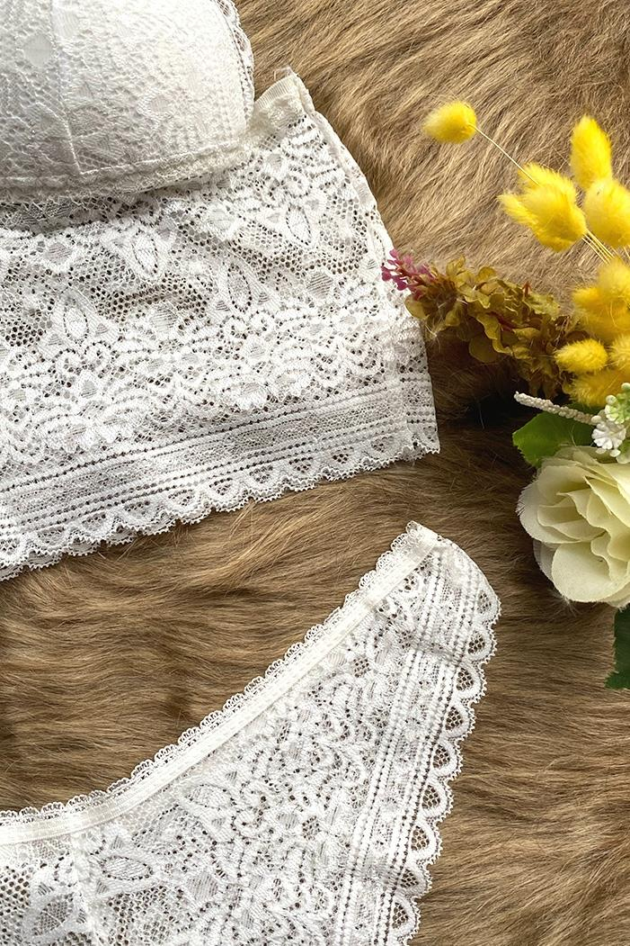 Bralet Sütyen Takımı 731 - Beyaz