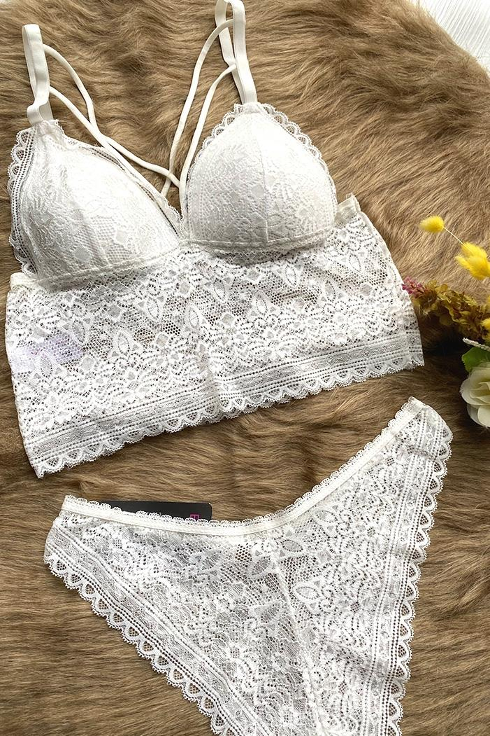 Bralet Sütyen Takımı 731 - Beyaz