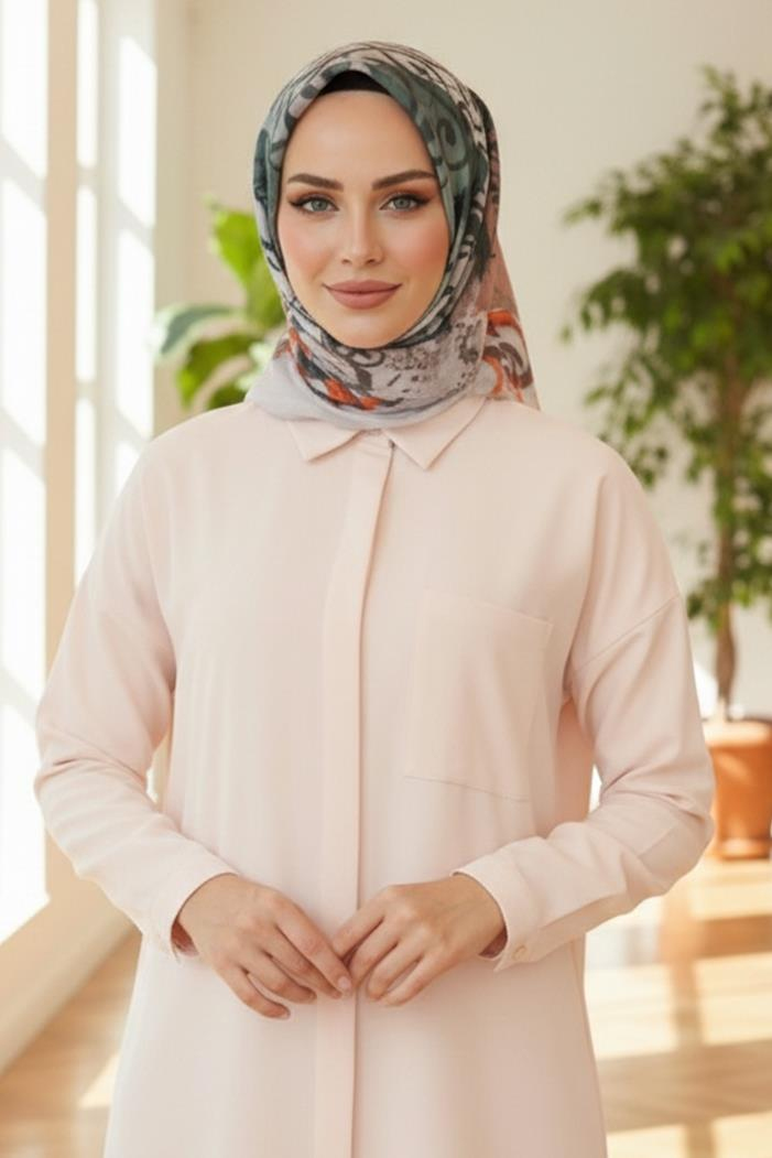 Casey Desenli Soft Eşarp 1188 - Bej