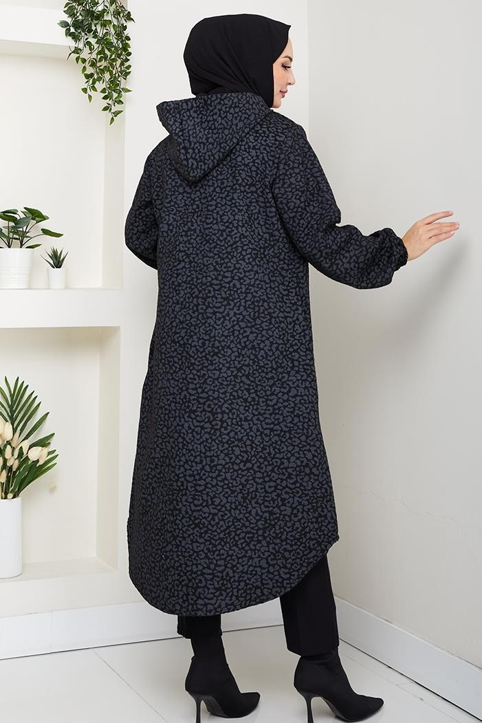 Dilra Kapüşonlu Kap 1632 - Antrasit