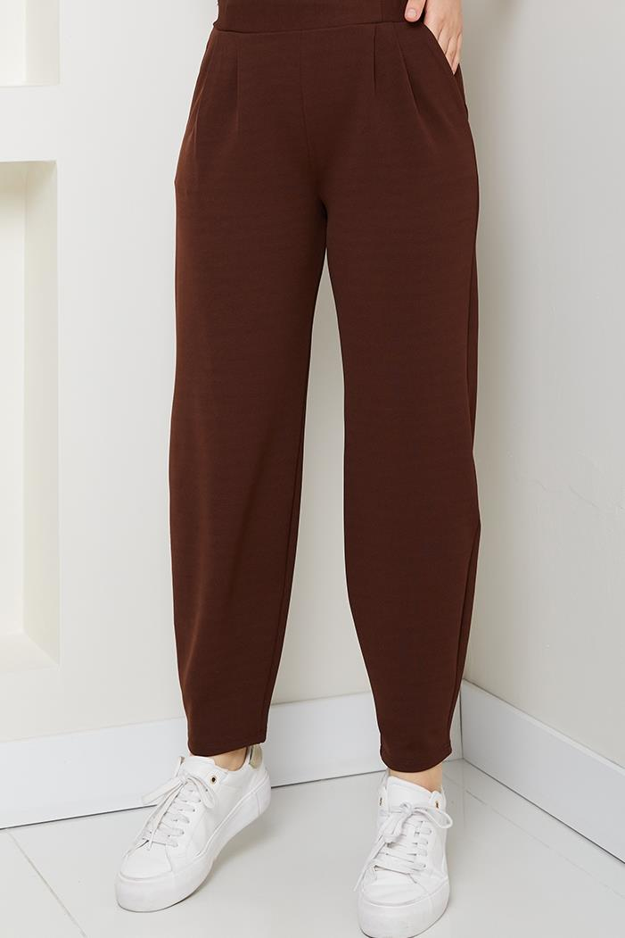 Elenor Cepli Havuç Pantolon 1584 - Kahve