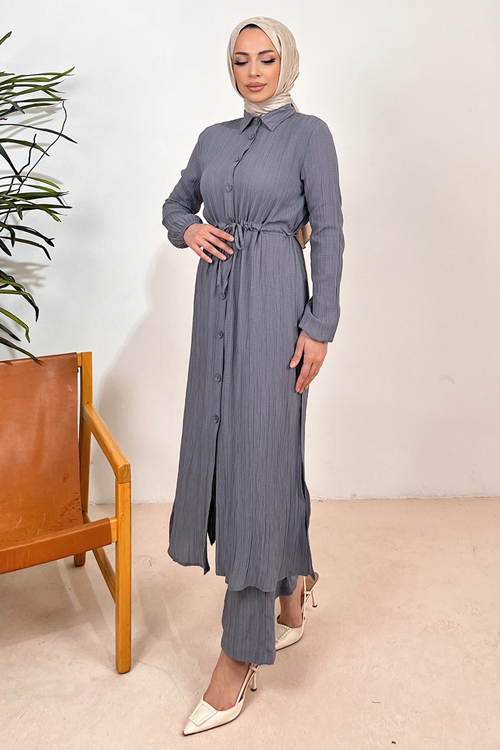 Ersay Tunik Pantolon İkili Takım 1410 - Gri