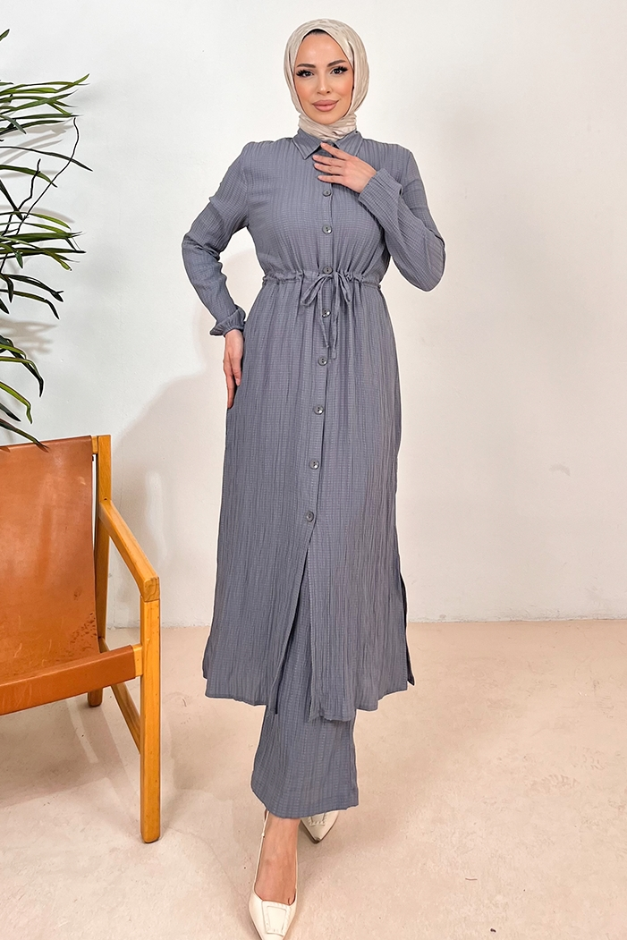 Ersay Tunik Pantolon İkili Takım 1410 - Gri