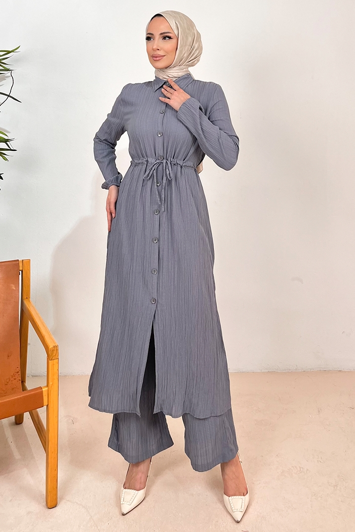 Ersay Tunik Pantolon İkili Takım 1410 - Gri