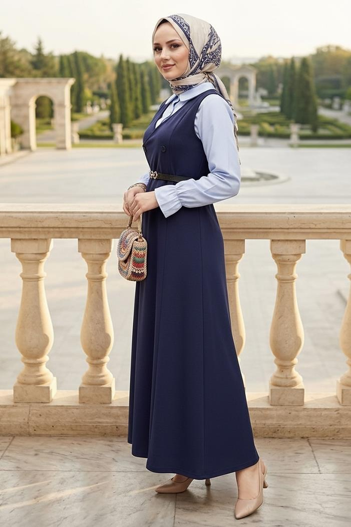 Erves Düğmeli Jile 1399 - Lacivert