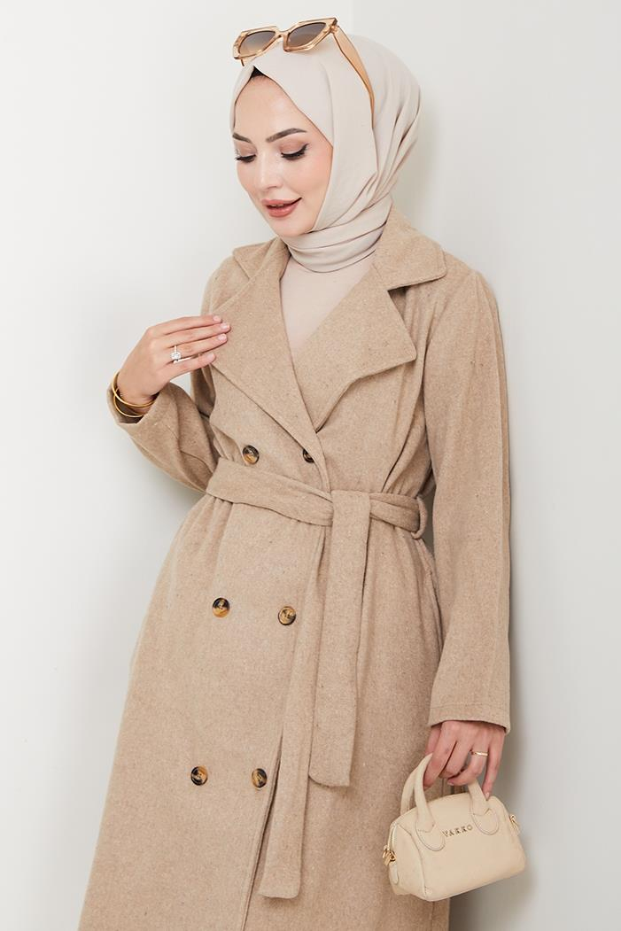 Feral Kuşaklı Kaşe Kaban 1306  - Taş