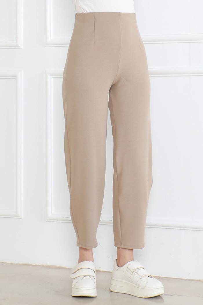 Havuç Kesim Pantolon 1242 - Taş