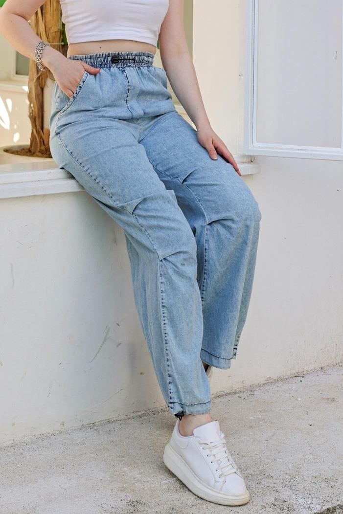 Jogger Bilek Kot Pantolon 896 - Mavi