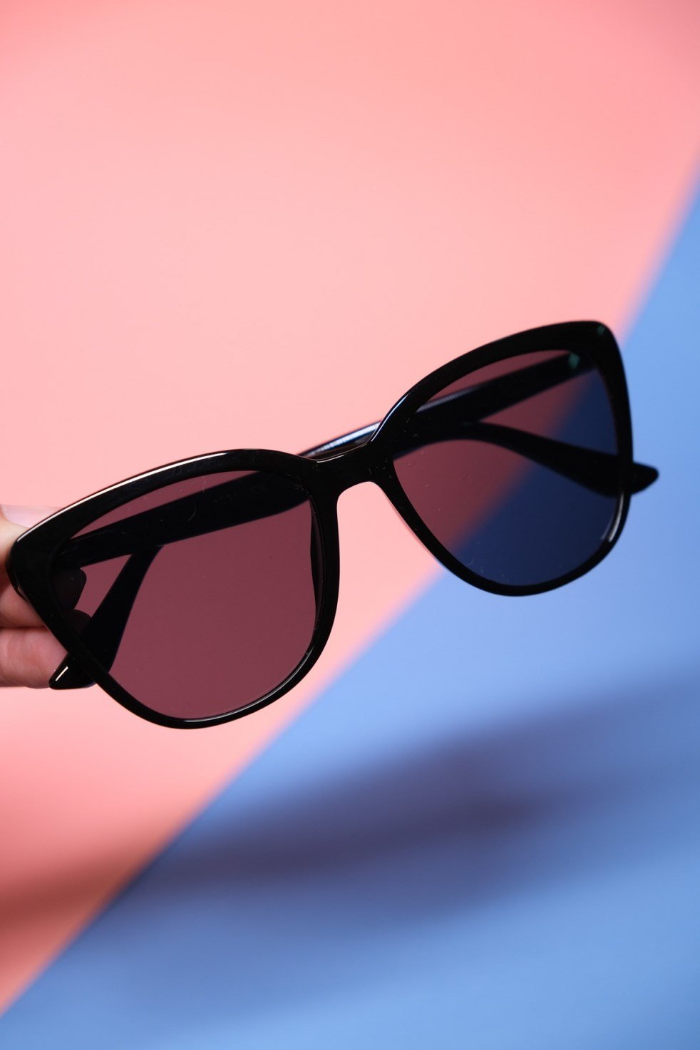 Kalın Oval Köprü Gözlük -Siyah