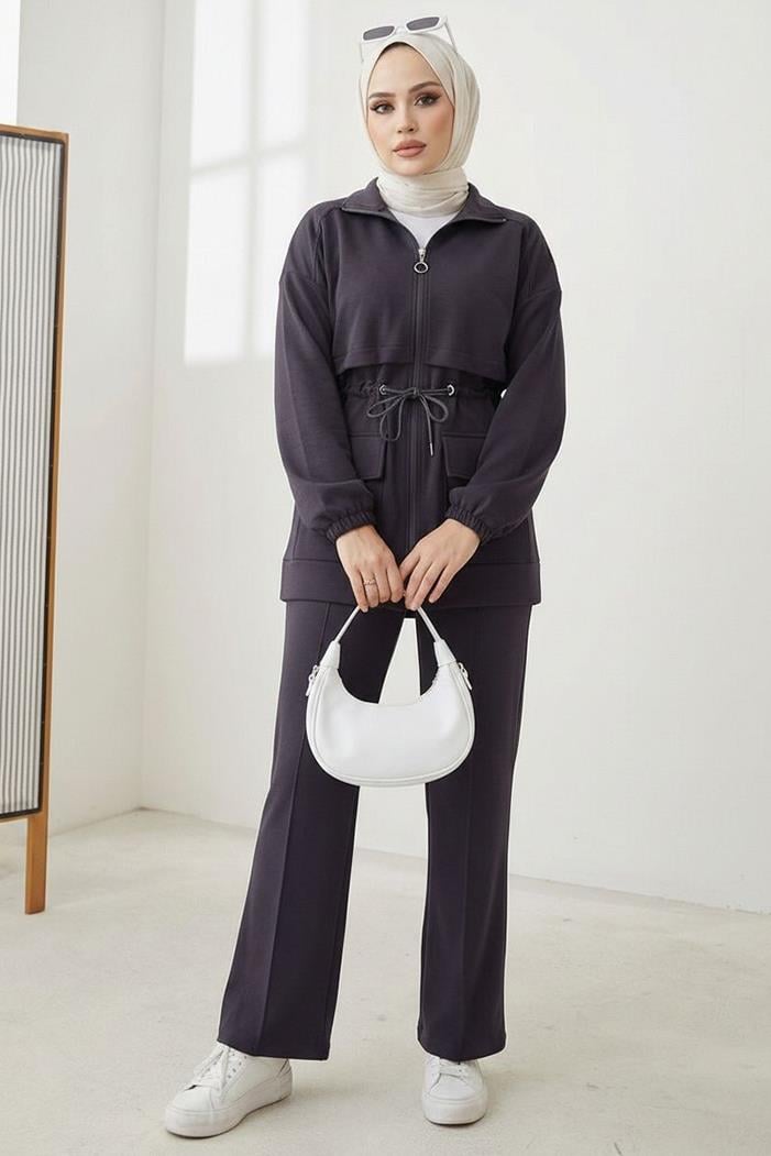 Kapak Cepli Oysho İkili Takım 1652 - Antrasit