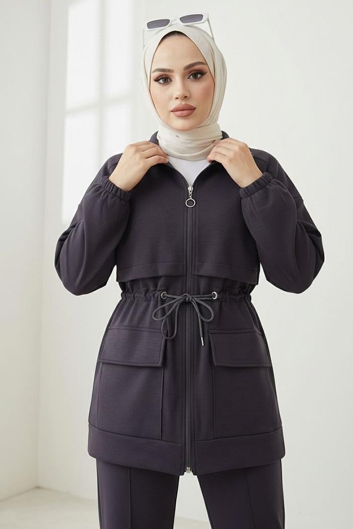 Kapak Cepli Oysho İkili Takım 1652 - Antrasit