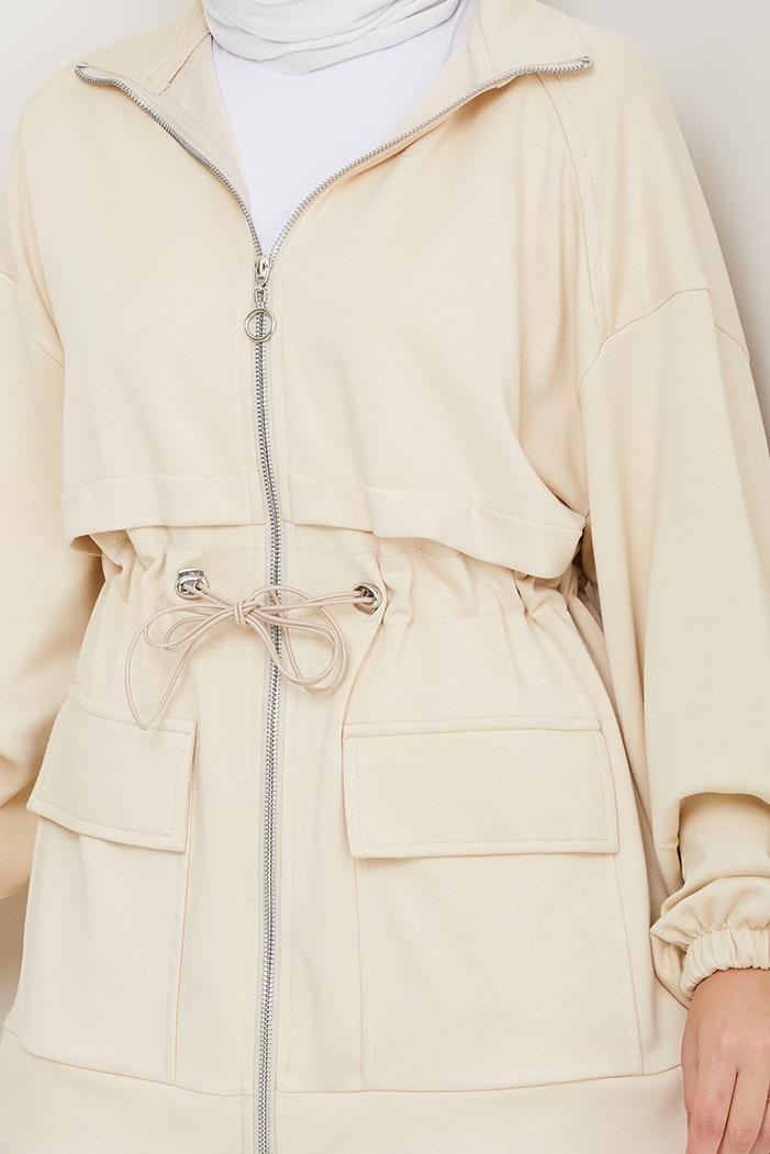 Kapak Cepli Oysho İkili Takım 1652 - Bej