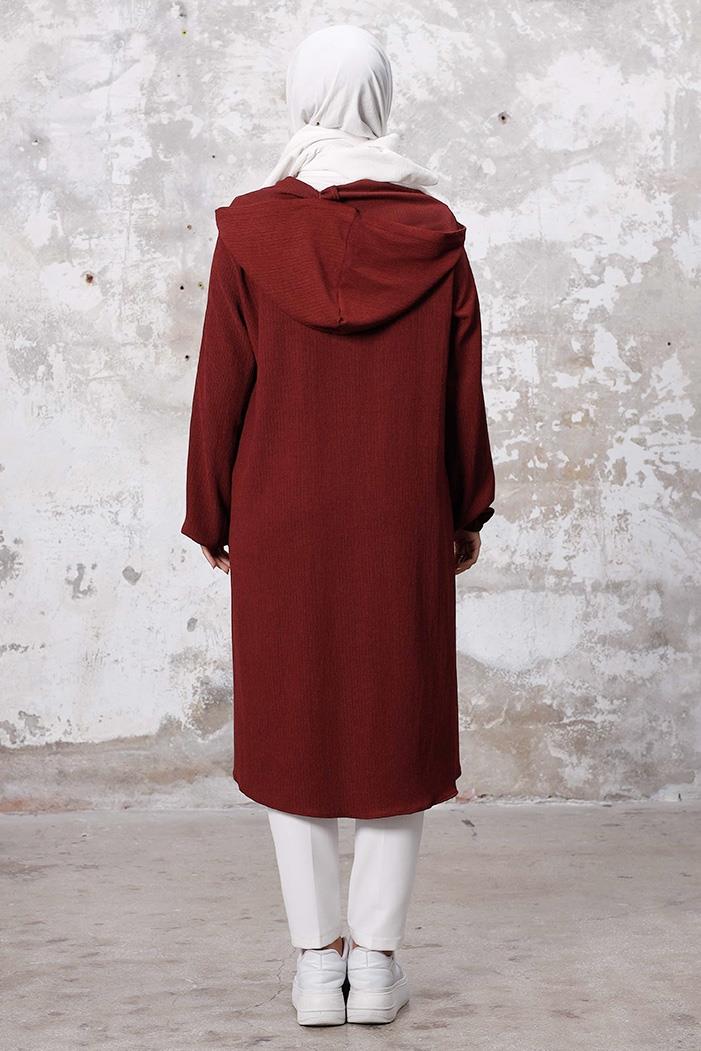 Kapüşonlu Bürümcük Kap 1254 - Bordo