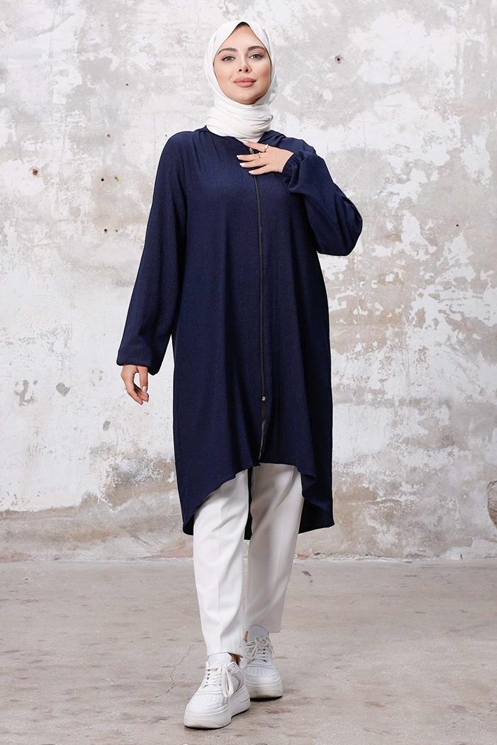 Kapüşonlu Bürümcük Kap 1254 - Lacivert