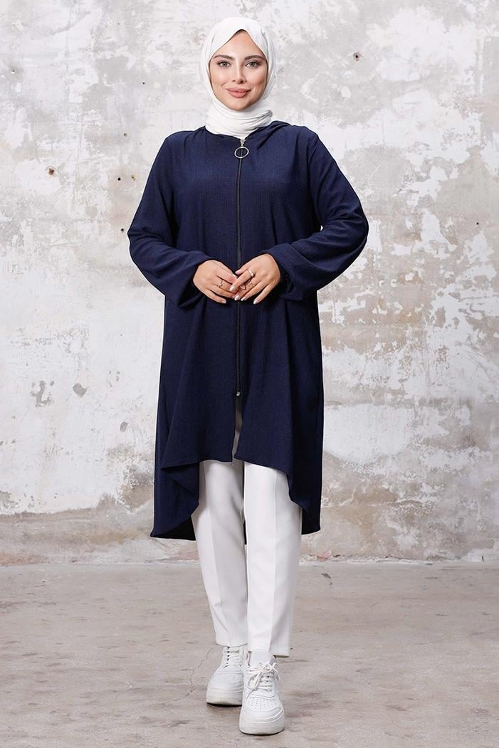 Kapüşonlu Bürümcük Kap 1254 - Lacivert