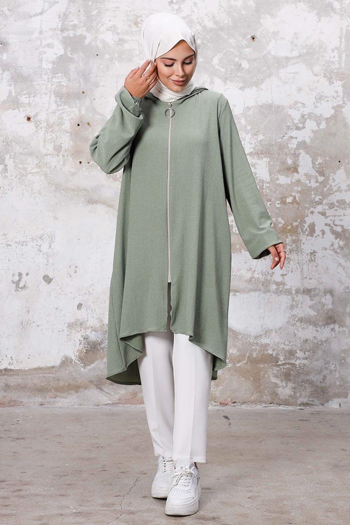 Kapüşonlu Bürümcük Kap 1254 - Mint