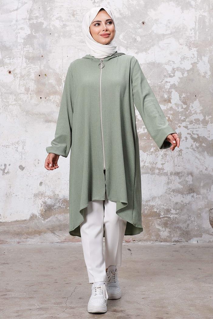 Kapüşonlu Bürümcük Kap 1254 - Mint