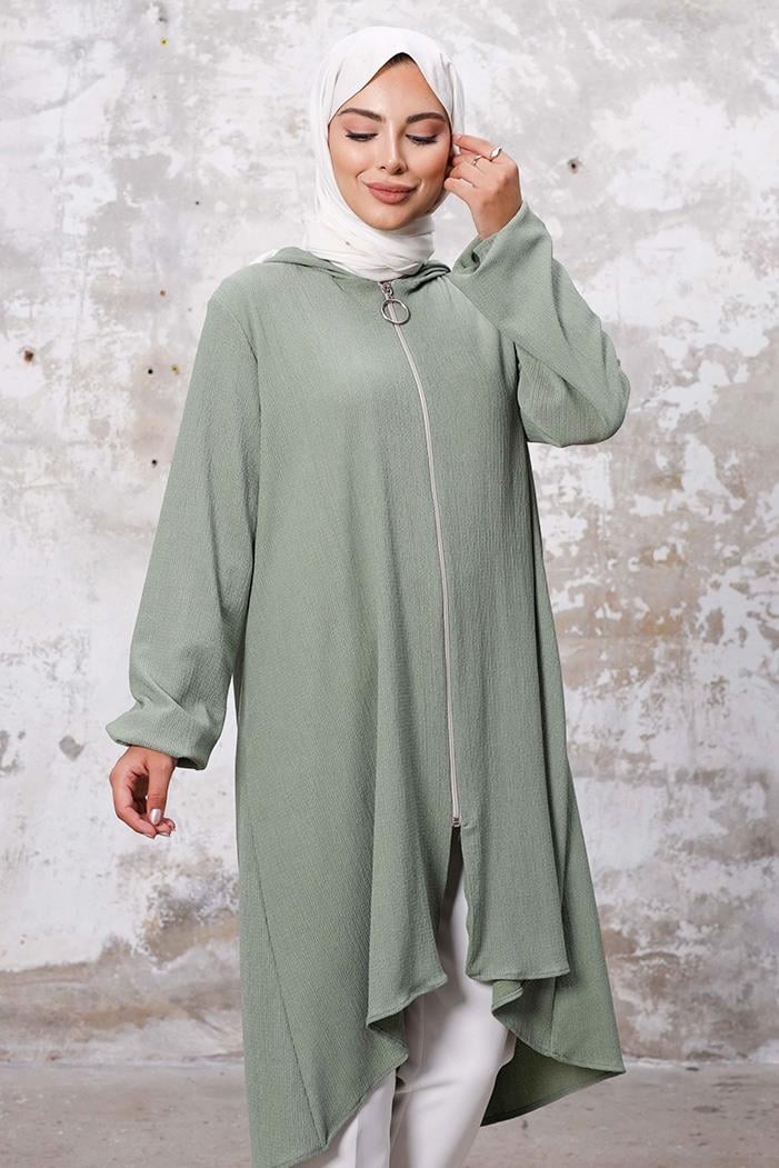 Kapüşonlu Bürümcük Kap 1254 - Mint