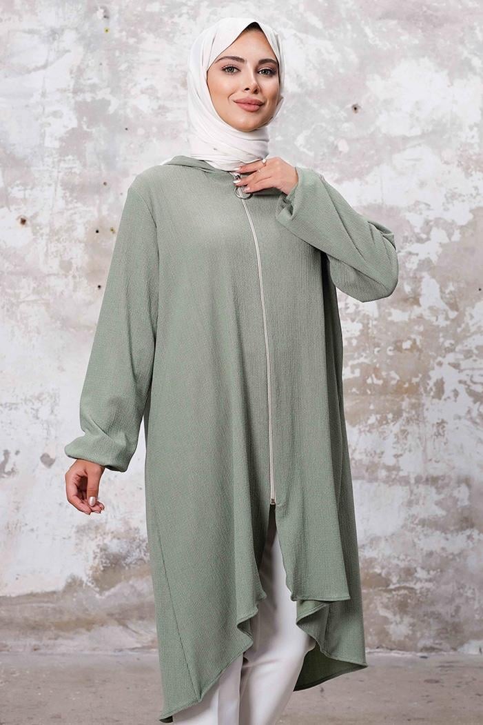 Kapüşonlu Bürümcük Kap 1254 - Mint