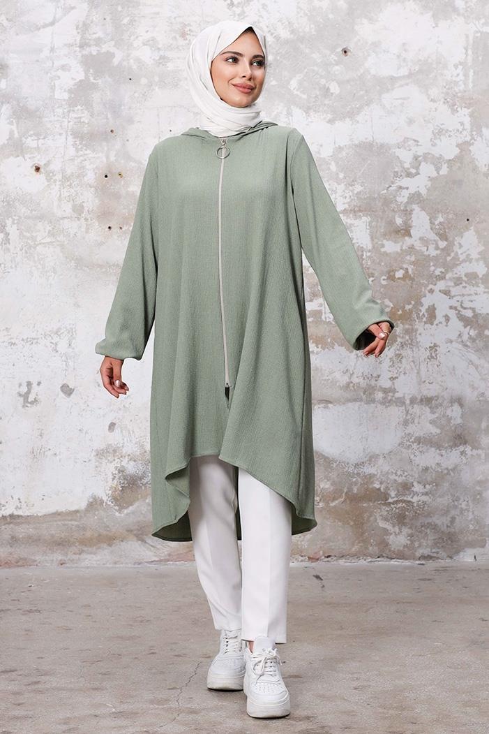 Kapüşonlu Bürümcük Kap 1254 - Mint