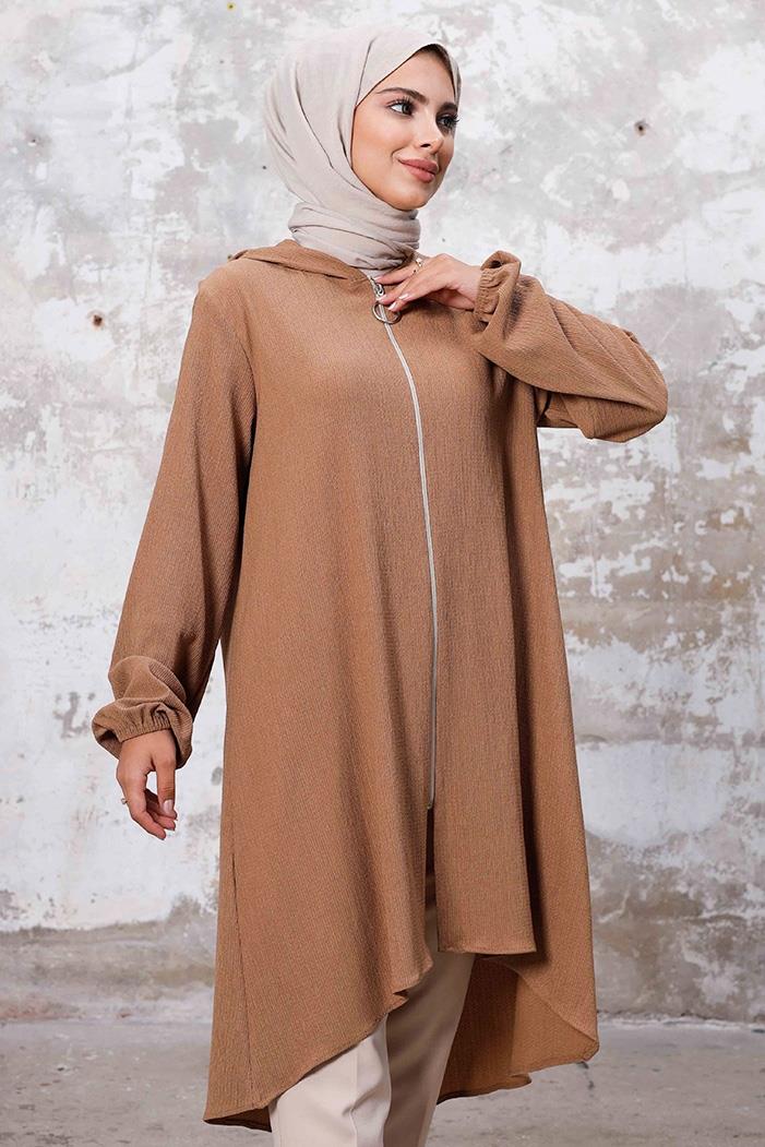 Kapüşonlu Bürümcük Kap 1254 - Vizon