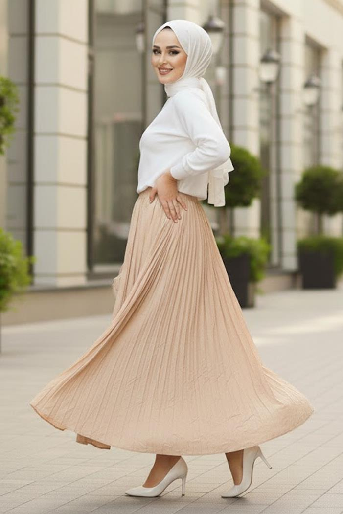 Kraşlı Bohem Etek 1398 - Taş