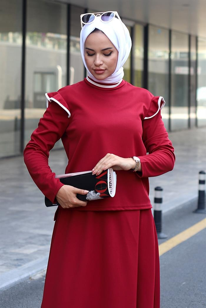 Leyan Etekli Takım 457 - Bordo