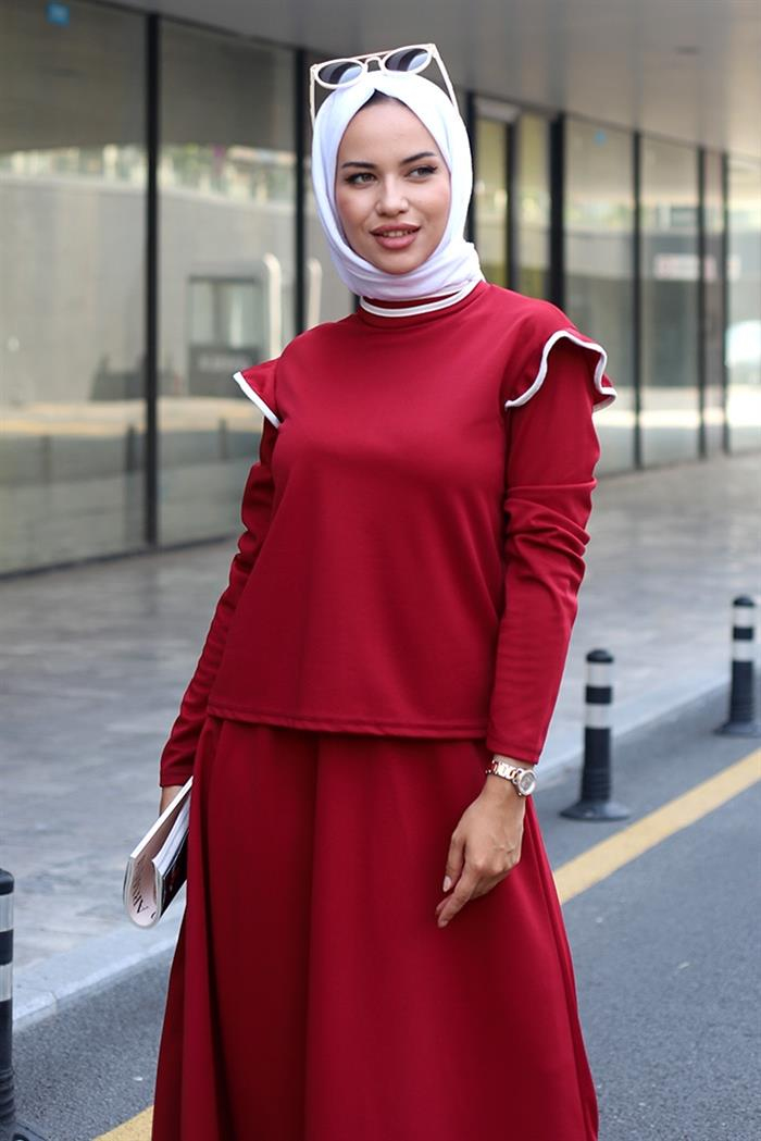 Leyan Etekli Takım 457 - Bordo